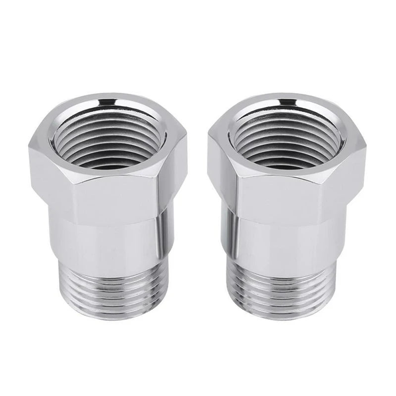 2PCS Universal M18x1.5 O2 Oxygen Sensor Test Pipe Extension Spacer Extender Isolator Adapter Check Light