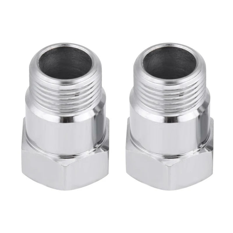 2PCS Universal M18x1.5 O2 Oxygen Sensor Test Pipe Extension Spacer Extender Isolator Adapter Check Light