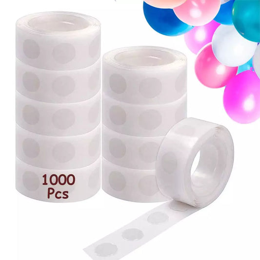 1 Roll 100pcs Double-sided Adhesive Dots Transparent Removable Balloon Adhesive Tape Glue  For DIY Wedding Birthday Party Decor