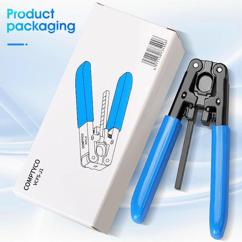 3PCS Fiber Optic Tool Kit VCFS-30 Three-Port Stainless steel Fiber Optical Stripper and Aramid Scissors and Wire Stripper