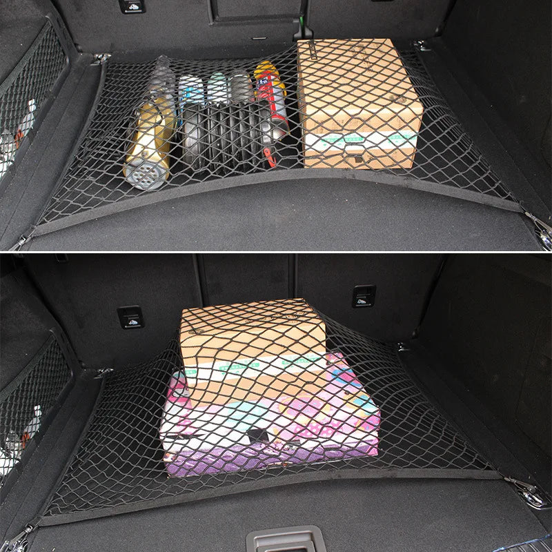 For Toyota Corolla Rav4 Chr Avensis Yaris Auris Prius Auto Care Car Trunk Luggage Storage Cargo Organiser Nylon Elastic Mesh Net