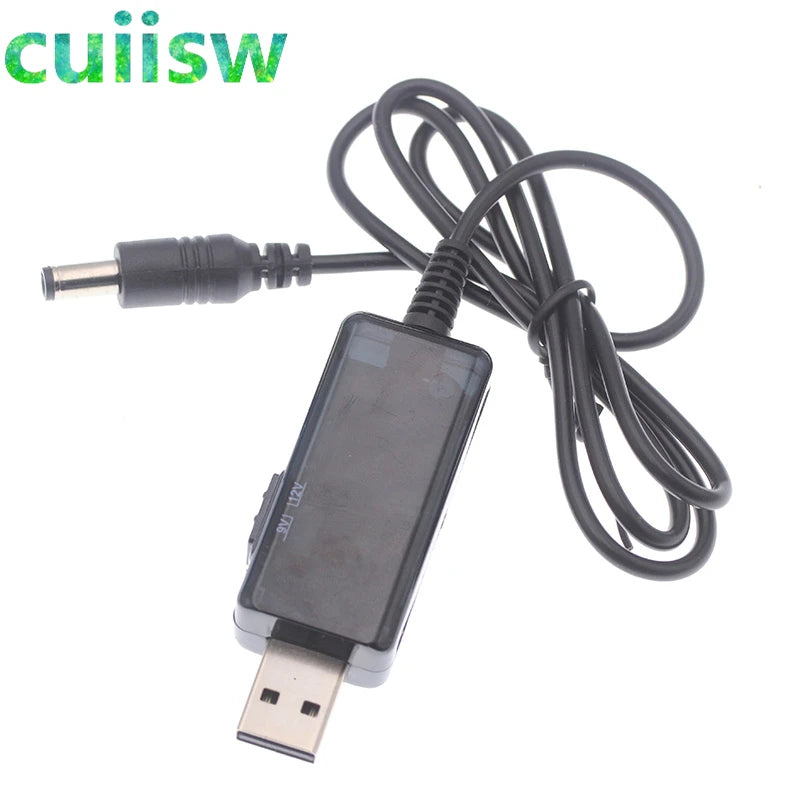 USB Boost Converter DC 5V to 9V 12V USB Step-up Converter Cable + 3.5x1.35mm Connecter For Power Supply/Charger/Power Converter