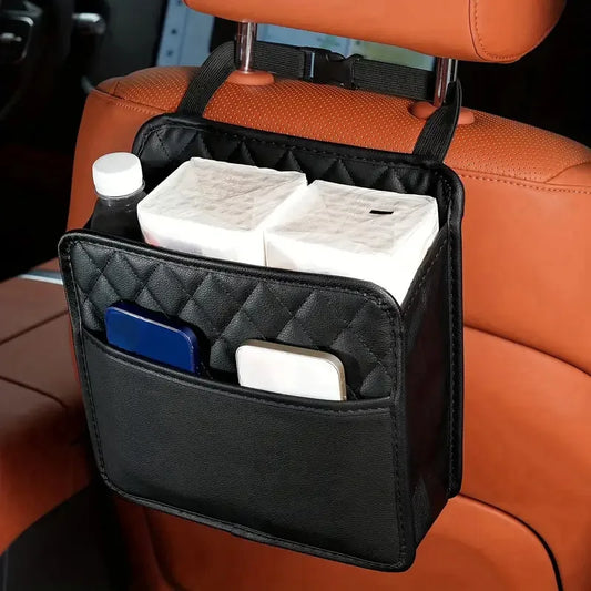 Car Backseat Storage Box Car Organizer Auto Waterproof Phone Pocket Pouch Car Back Seat Organizer Protector Hanging Storage Bag