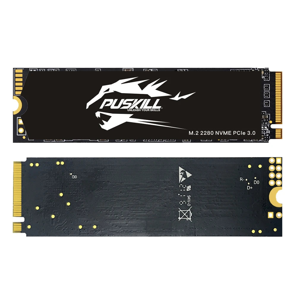 PUSKILL SSD M.2 NVMe 1TB 512GB 256GB 128GB PCIe M2 2280 Hard Disk Internal Solid State Drive Disk for Laptop Desktop