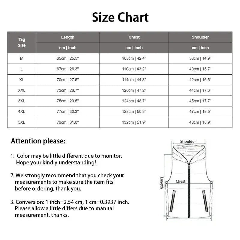 Men New Down Vest Autumn and Winter Sportswear Coat Men's Warm Windproof Sleeveless Puffer Vests Jacket Brand Clothing Waistcoat