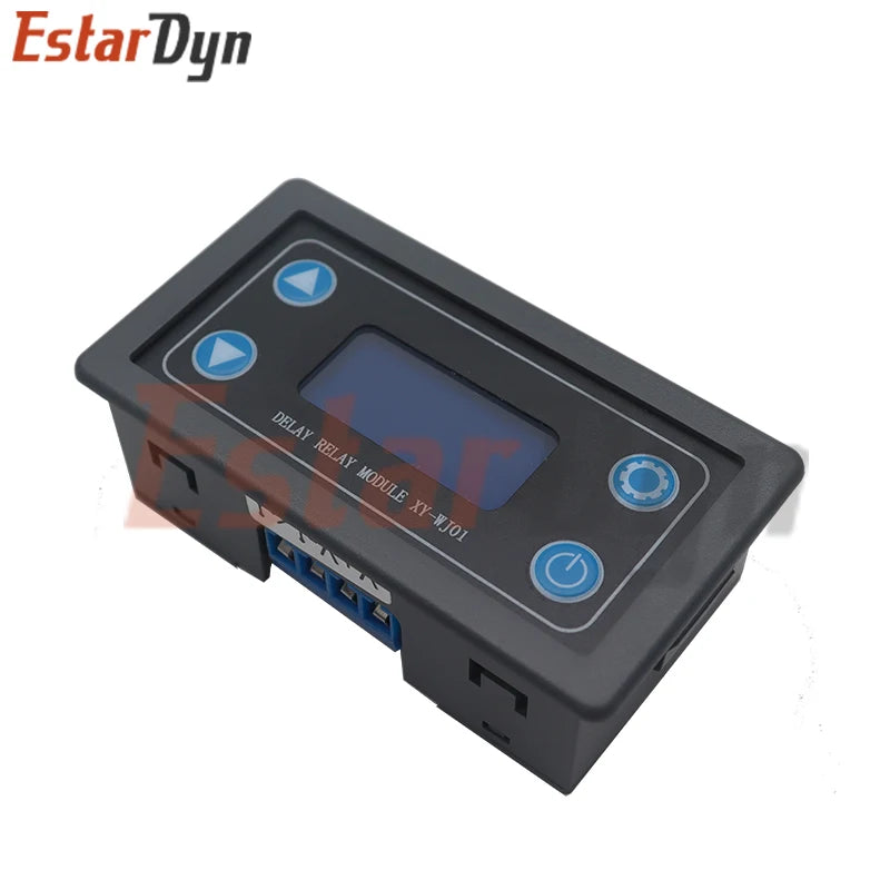 DC 6~30V LED Digital Time Delay Relay Module Programmable Timer Relay Control Switch Timing Trigger Cycle with Case for Indoor