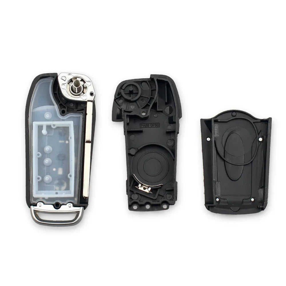 KEYYOU Modified Flip Folding Remote Car Key Shell For Ford Focus Mondeo Fiesta C S Max Galaxy