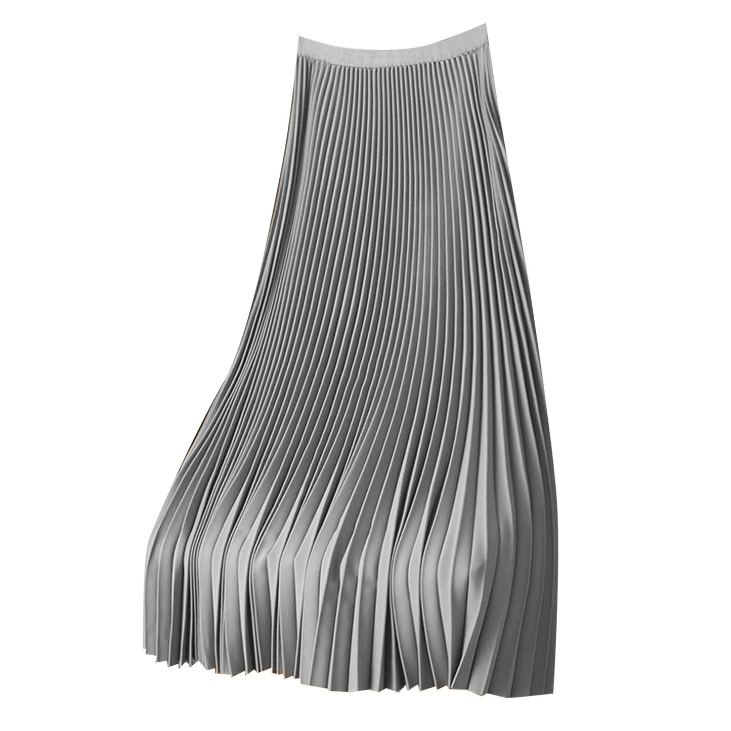 Long Tutu Tulle Skirt Women Fashion 2024 Summer Korean Irregular Contrast Color High Waist Pleated Maxi Skirt Female