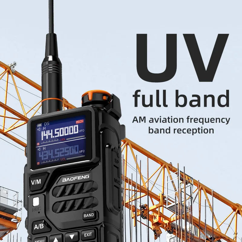 Baofeng UV K5 Plus 10W Walkie Talkie Air Band Long Range Wireless Copy Frequency Two Way Radio Type-C UV 5R UV K5 Pro UV K5 PLUS