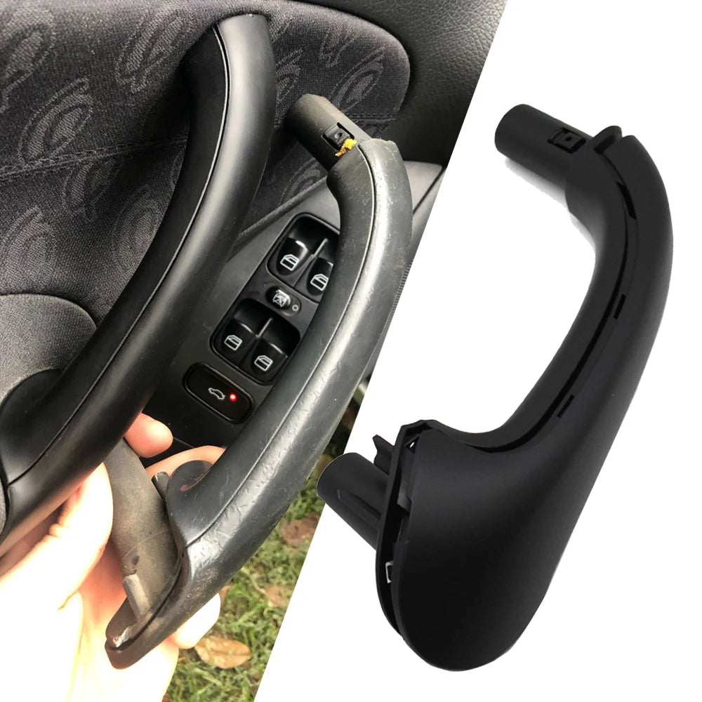 Left Right Car Interior Door Handle with Pull Handle Carrier Cover For Mercedes Benz C Class W203 C200 C220 C250 C300