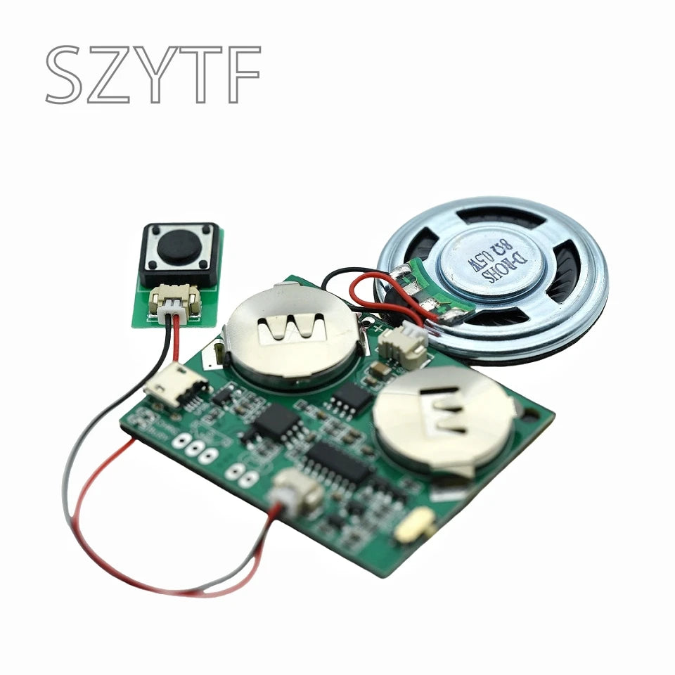 Recordable Sound Module Programmable Sound Chip For Greeting Card USB Charging Voice Board For DIY Toys Creative Gifts