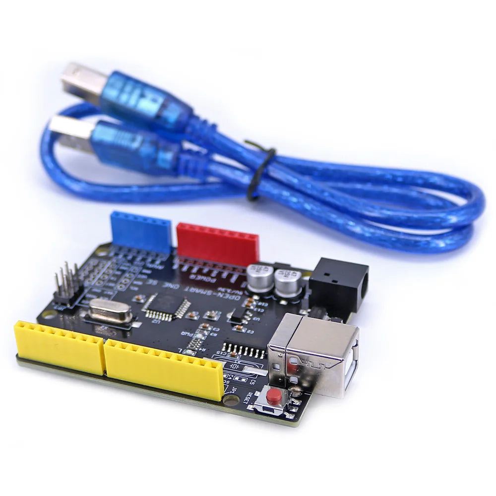 5V / 3.3V OPEN-SMART R3 Board (CH340) ATMEGA328P Chip Development Board with USB Cable Compatible for Arduino