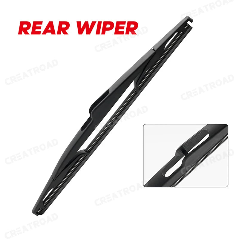 Wiper LHD Front & Rear Wiper Blades Set For Peugeot 208 2012 - 2018 Windshield Windscreen Window Brushes 26"+16"+14"