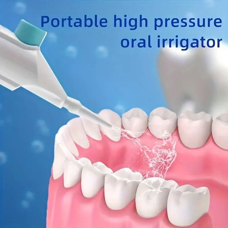 Household High Pressure Oral Irrigator Portable Teeth Clean Water Dental Floss Manual High Pressure Water Toothpick