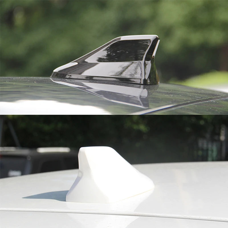 Universal Waterproof Car Shark Fin Antenna Auto Radio Signal Aerials Roof Antennas AM/FM Signal Aerials