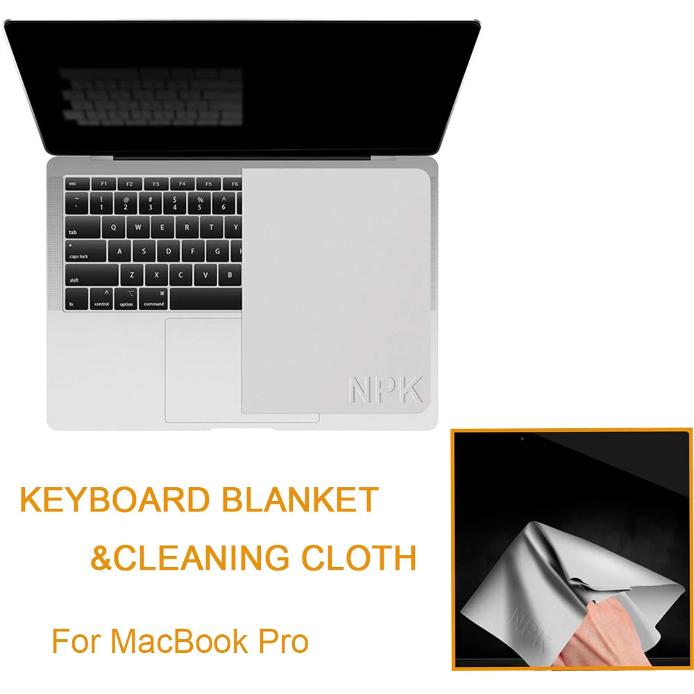 Microfiber Dustproof Protective Film Notebook Keyboard Blanket Cover Laptop Screen Cleaning Cloth For MacBook Pro 13/15/16 Inch