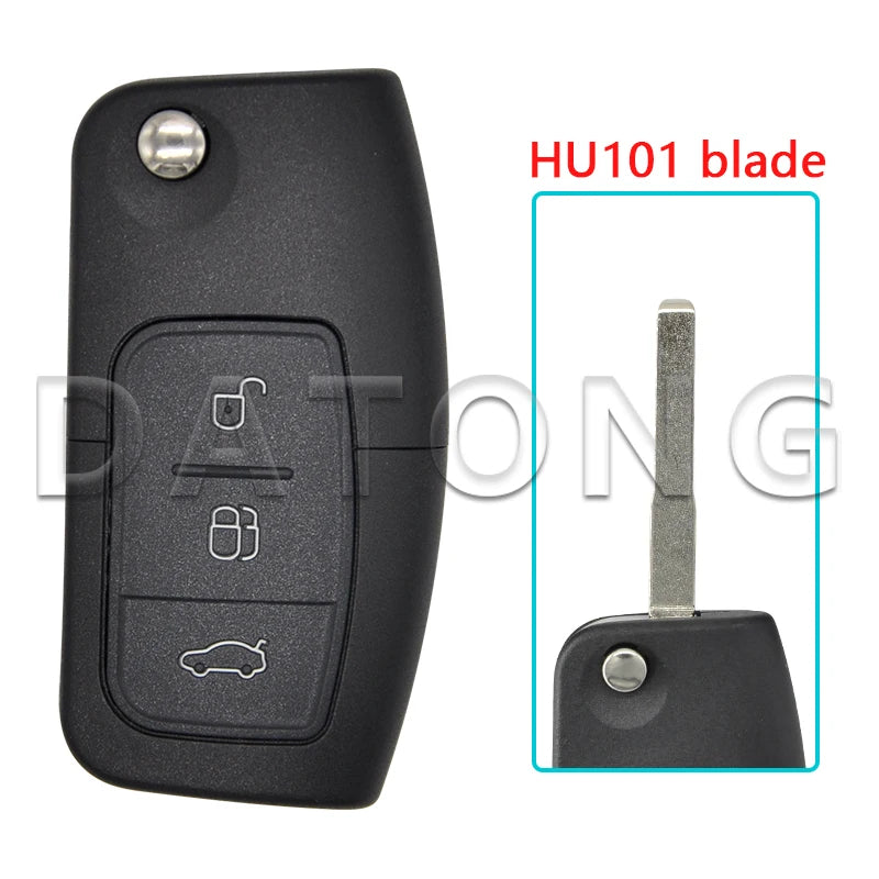 Datong World Car Remote Control Key Fit For Focus Mondeo Fiesta Galaxy Fusion 315/433 Mhz 4D60/4D63 Chip Smart Flip Blank Key