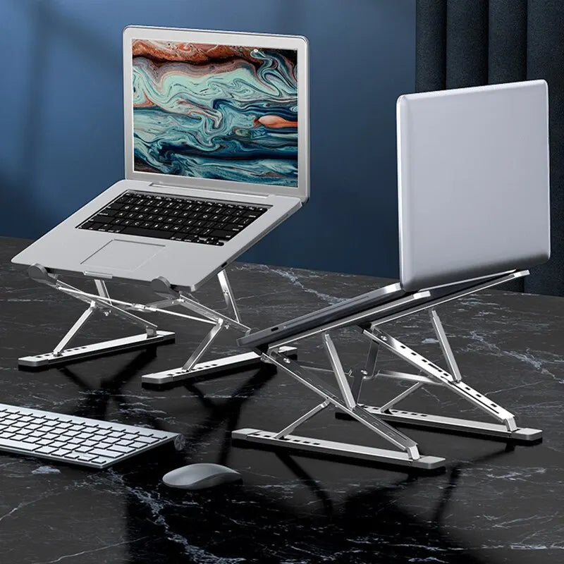 Laptop Stand For Macbook Folding Adjustable Aluminum Computer Pc Tablet Stand Notebook Tablelaptop Holder Heat Dissipation