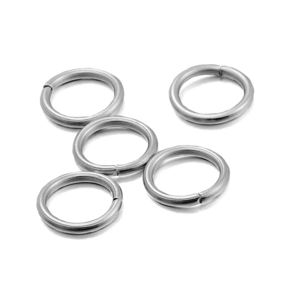 30-200Pcs 3-25mm Stainless Steel Split Ring Open Single Loops Jump Rings Connectors for DIY Jewelry Making Findings Accessories