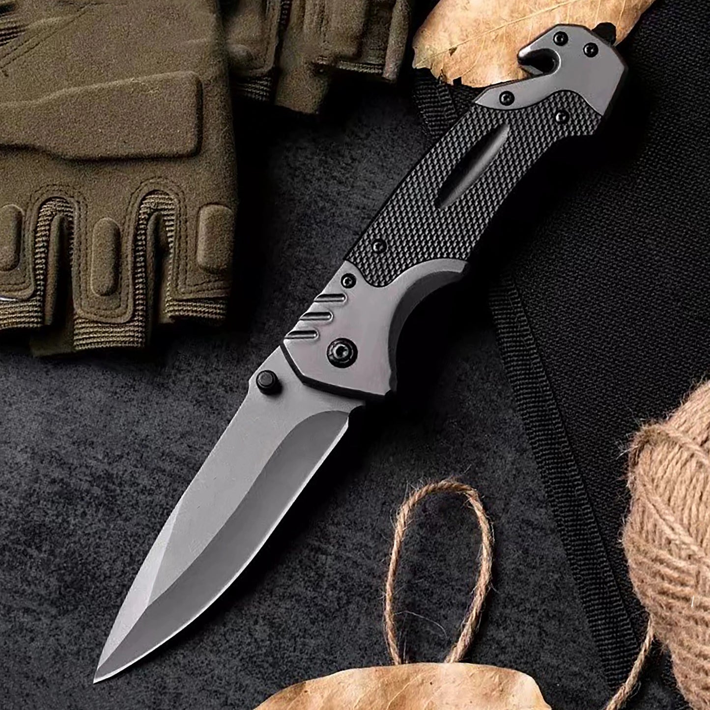 Convenient Sharp Survival Knife Multi Functional Folding Knife Outdoor Camping Hiking Wilderness Survival Knife Fishing Knife