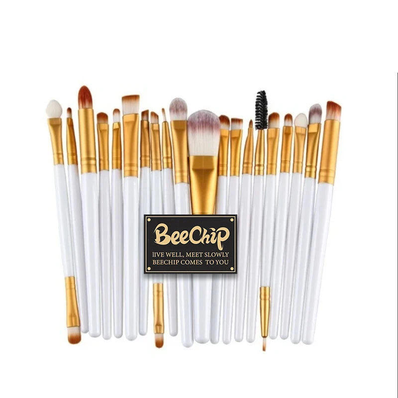 20 PCS Makeup Brush Set Eye Shadow Brush Set Foundation Brush Beauty Tools Super Soft Man-made Fibers Full Set