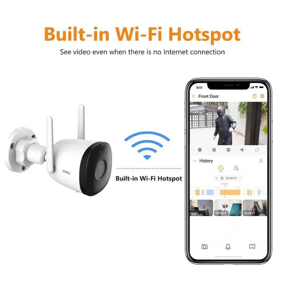 IMOU Wifi Outdoor Camera Bullet 2C 4MP 2MP Surveillance IP Camera Automatic Tracking Weatherproof AI Human Detection