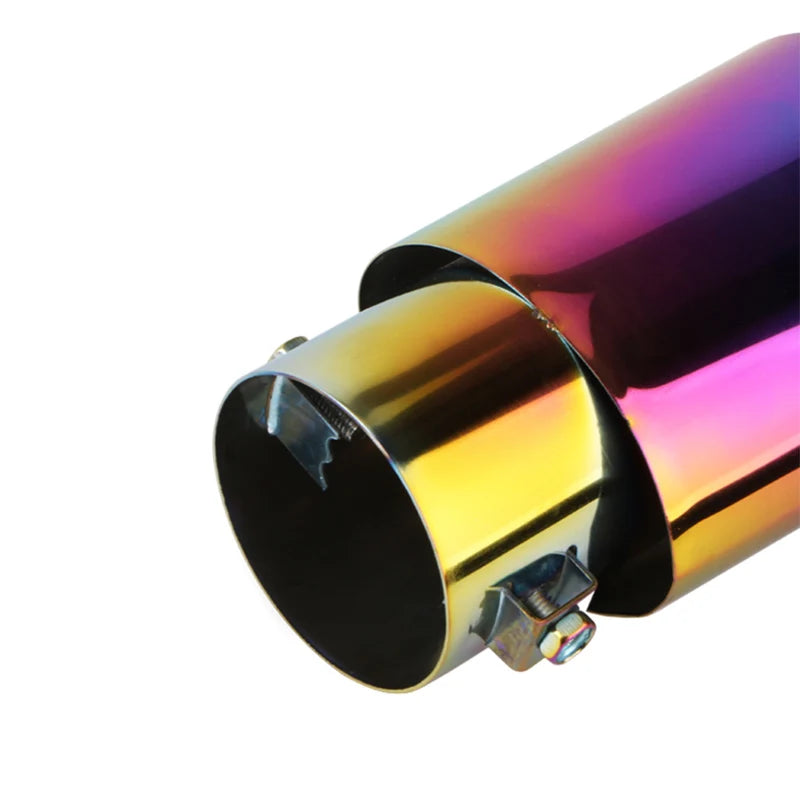 Car Exterior Parts Car Exhaust Muffler Tip Stainless Steel Black Straight Bent Exhaust Tail Muffler Tip Pipe