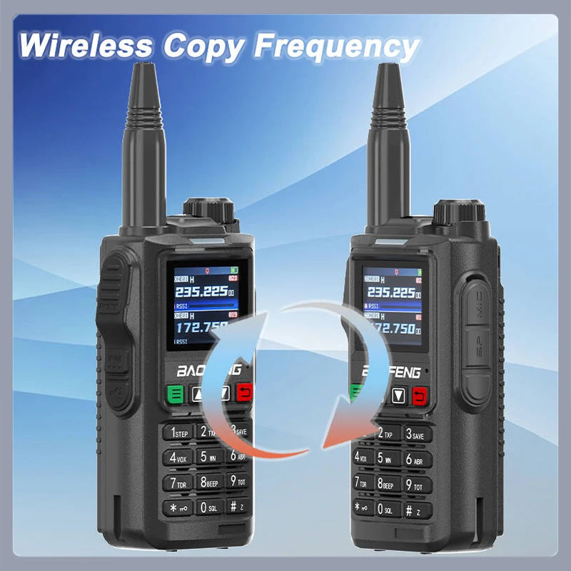 UV18 Pro Max GPS Baofeng Walkie Talkie Six Bands AM FM High Power Wireless Copy Frequency NOAA 999CH Long Range UV-17 Pro Radios