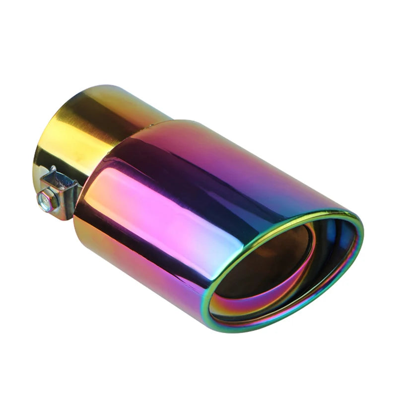 Car Exterior Parts Car Exhaust Muffler Tip Stainless Steel Black Straight Bent Exhaust Tail Muffler Tip Pipe