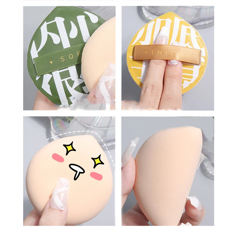 3 Pcs/Box Soft Air Cushion Puff Concealer Brush Round Makeup Blender Sponges Elastic Marshmallow Cosmetic Foundation Powder Set