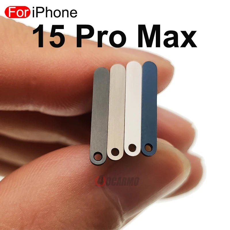 1Pcs/Lot For iPhone 15 Pro Max 15PM Single Dual SIM Card Tray Holder Slot Drawer Replacement Part Black White Blue Titanium