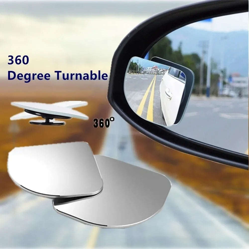 2 Pcs/4 PcsCar Styling Blind Spot Mirrors, Adjustable Wide-Angle Rearview Mirrors for Cars and Motorcycles