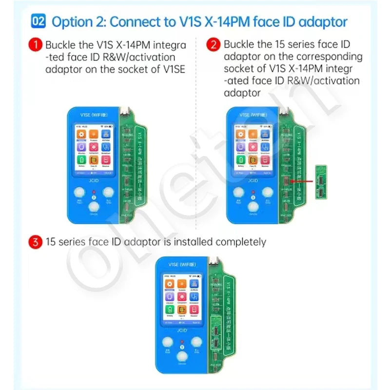 JCID JC Convert 13 To 15 Series Face ID Adaptor Repair Face id Problem By Reading And Wirting For iPhone 15 Pro MAX Plus FPC