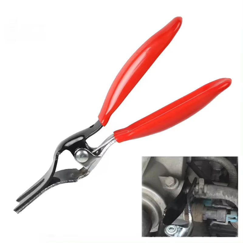 Automobile Tubing Oil Pipe Separation Clamp Car Pipe Tool Joint Tightening Pliers Fuel Filters Hose Tube Buckle Removal Tools