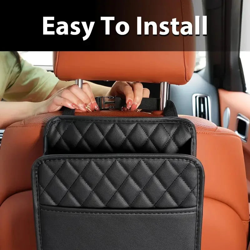 Car Backseat Storage Box Car Organizer Auto Waterproof Phone Pocket Pouch Car Back Seat Organizer Protector Hanging Storage Bag