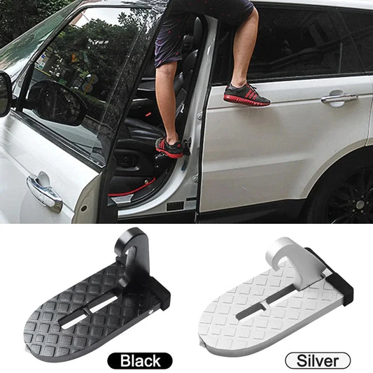 Universal Fit Car Door Step Foldable Roof Rack Latch Hook Foot Pedal Multifunction Aluminum Alloy Auto Safety Hammer