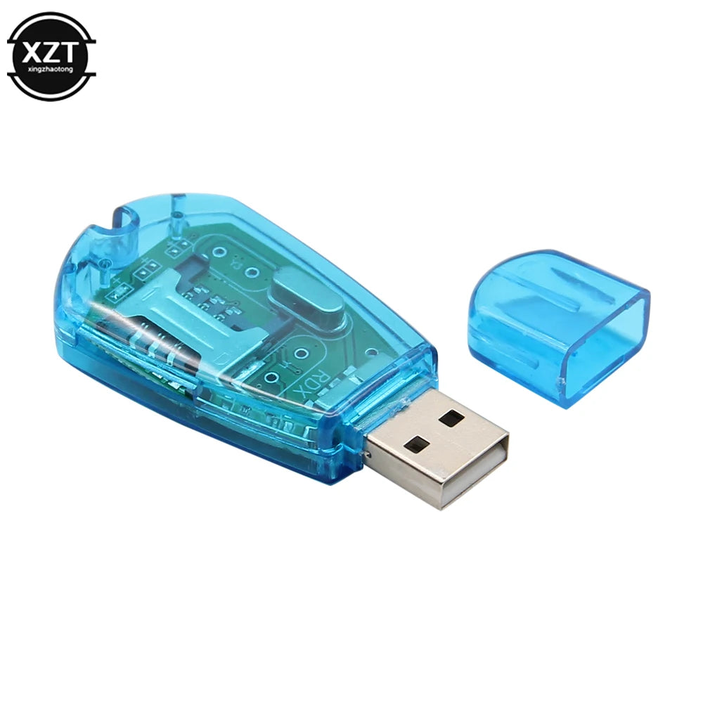 Mini USB Sim Card Reader USB SIM Copy/Cloner Kit SIM Card Reader GSM CDMA SMS Backup + CD Card Reader