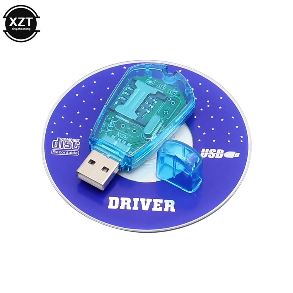 Mini USB Sim Card Reader USB SIM Copy/Cloner Kit SIM Card Reader GSM CDMA SMS Backup + CD Card Reader