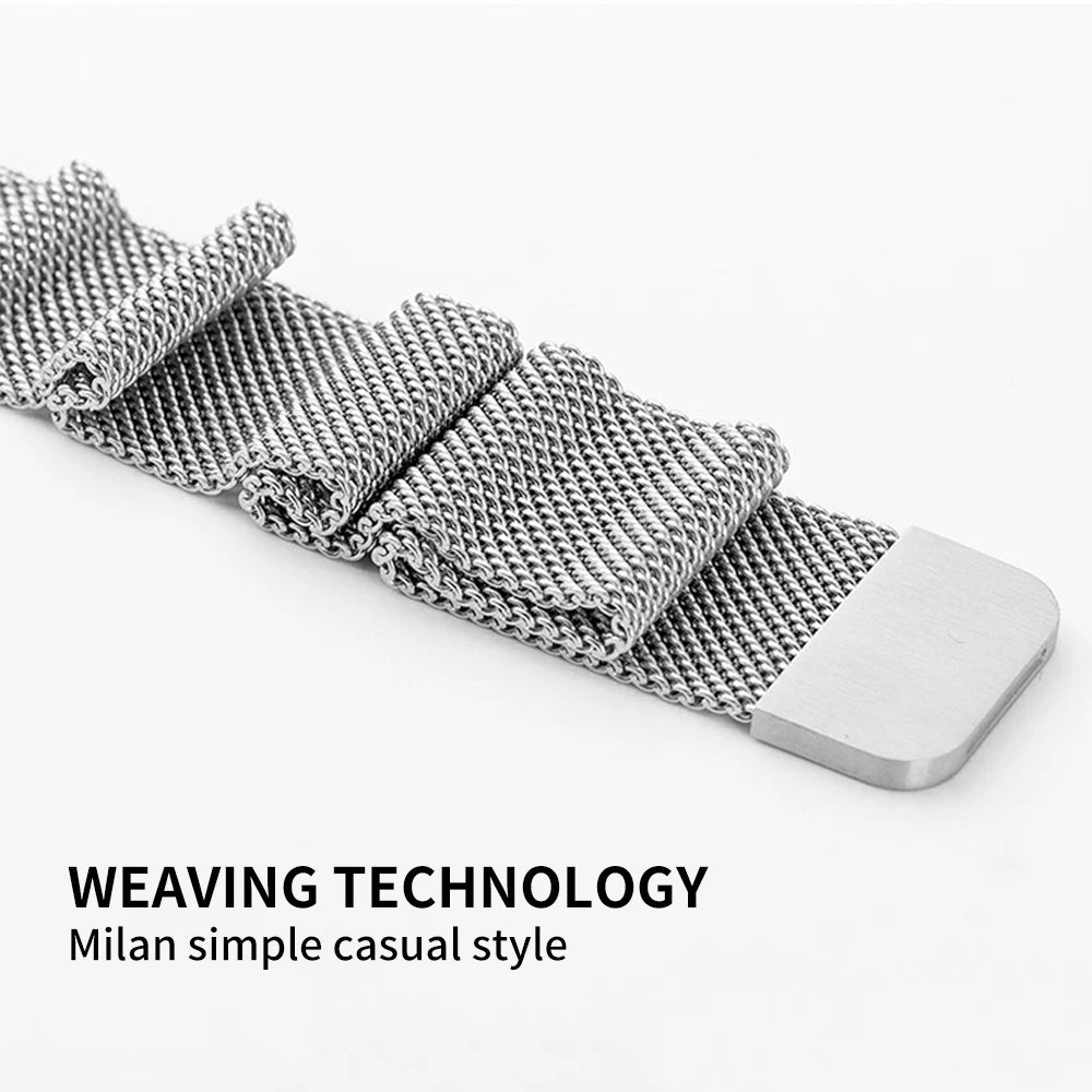 Milanese Strap For Apple Watch Ultra 2 49 46mm 42mm 44mm 40mm 45mm 41mm 38mm Bracelet For iWatch Series 10 9 3 6 5 SE 7 8 Strap