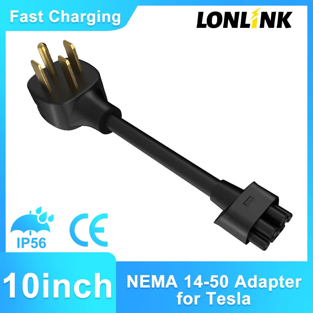 LONLINK NEMA 14-50 Adapter for Tesla Gen 2 Mobile Portable Charger,Mobile Charger Connects to A 32 Amp Nema 240V/250V US