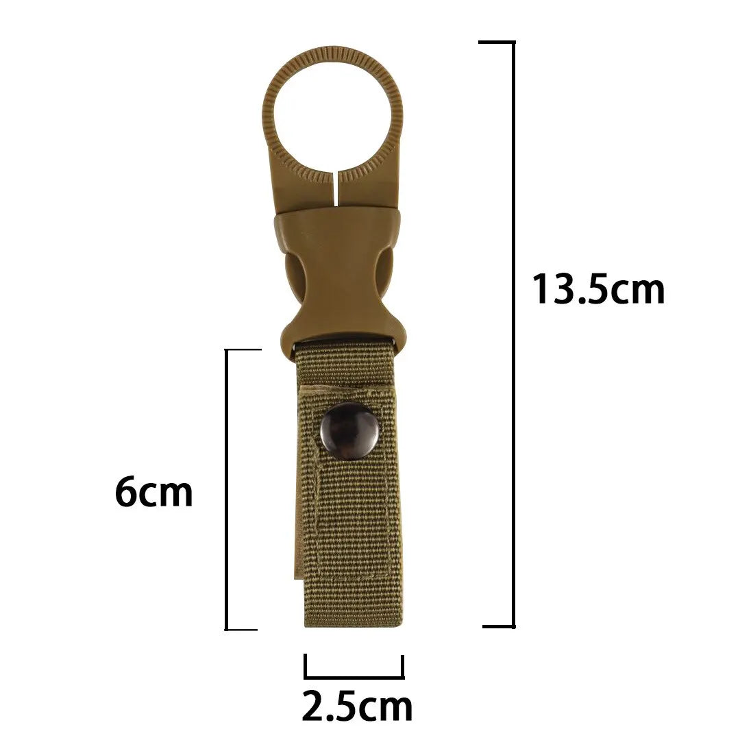 1PCS Webbing Buckle Hook Water Bottle Holder Camping Outdoor Security Escape Supplies Nylon Webbing Buckle Carabiner Belt Clip