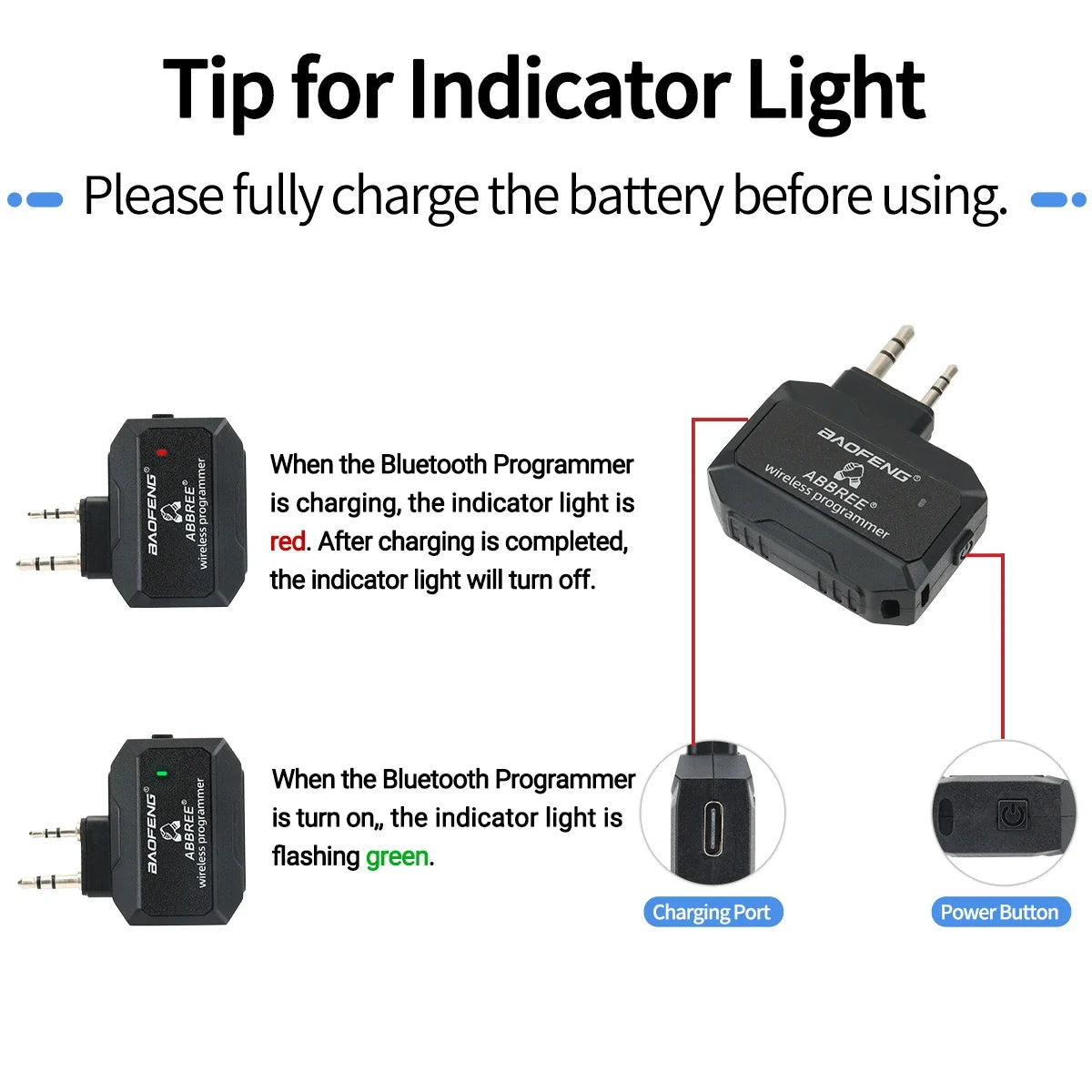 Walkie Talkie Programmer Wireless Bluetooth Program Phone APP Programming forbaofeng UV-21 BF-888S UV-5RH Quansheng UV-K6 K5