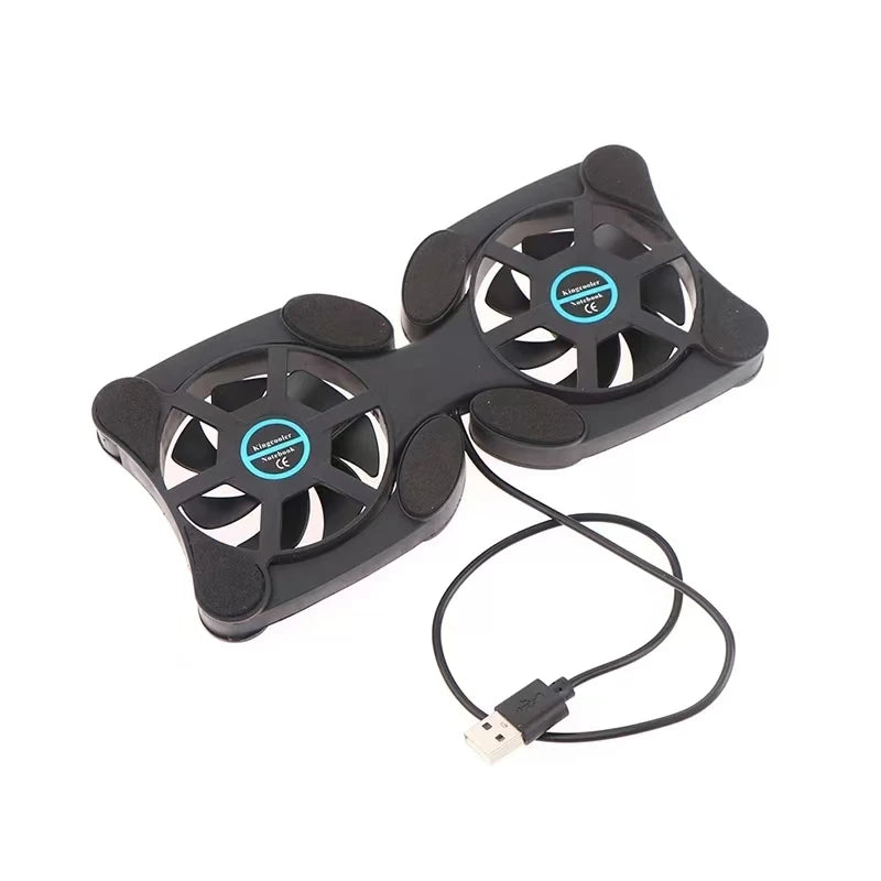 USB Mini Laptop Fan Stand Notebook Foldable Folding Fan Cooler Notebook Cooling Pad Radiator Cooler Master Computer Accessories