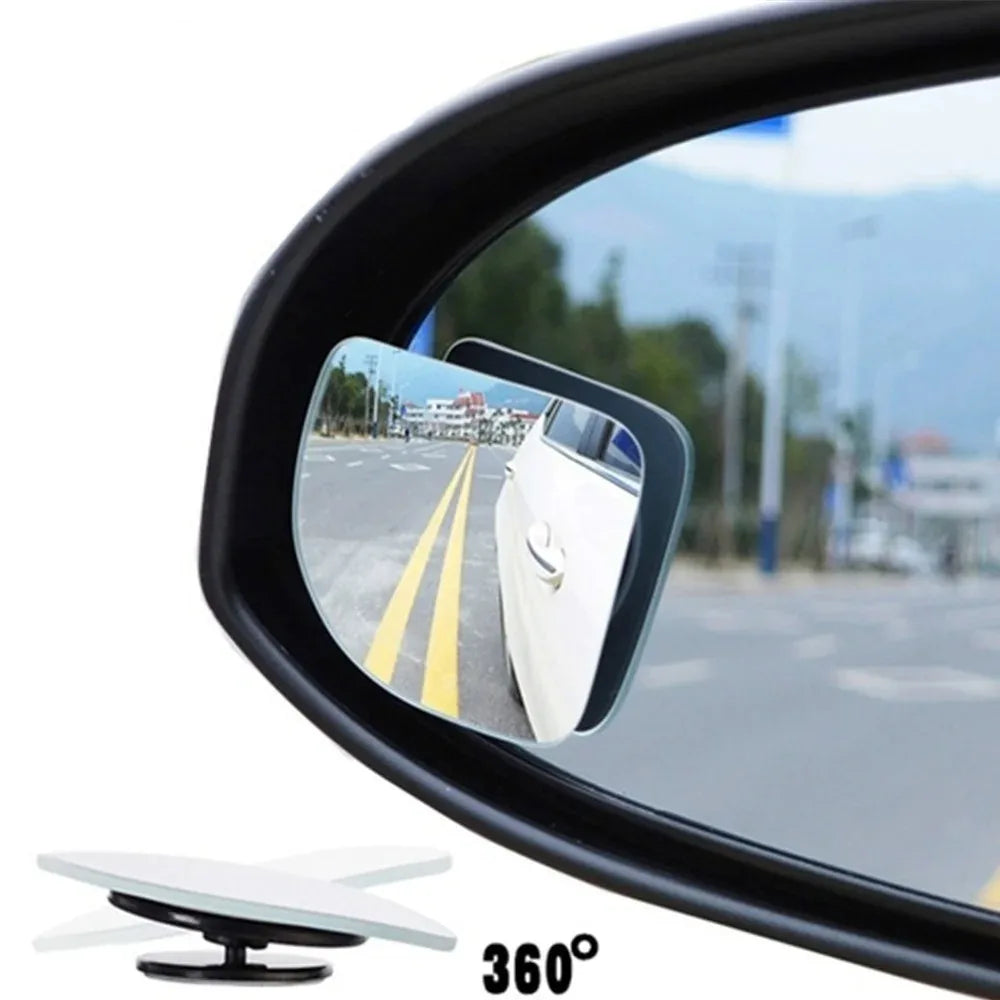 2 Pcs/4 PcsCar Styling Blind Spot Mirrors, Adjustable Wide-Angle Rearview Mirrors for Cars and Motorcycles