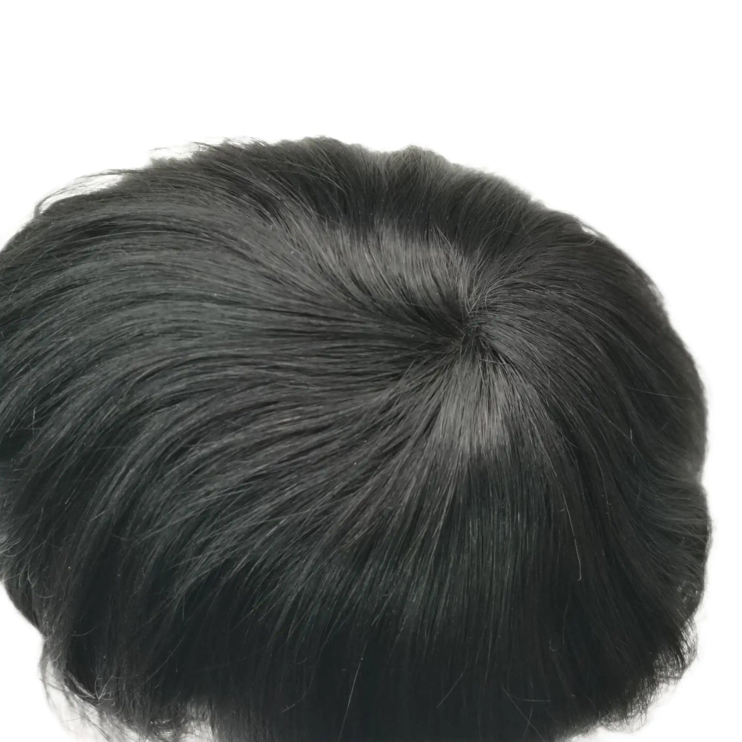 Toupee for Men Fine Mono Men Toupee Human Hair Replacement System Hair Prosthesis Natural Black Hair Units