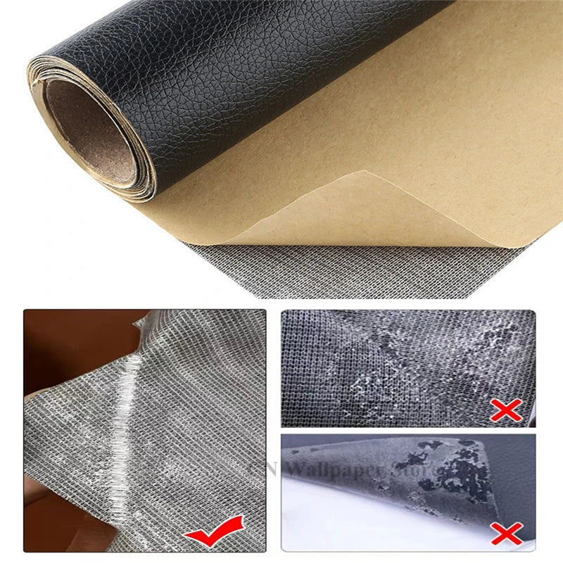 1PC 50x137cm Thickened Self Adhesive Sofa Leather Repair Fix DIY Bed Soft Bag Patch Sticker Repair Subsidy Furniture Renew Decal