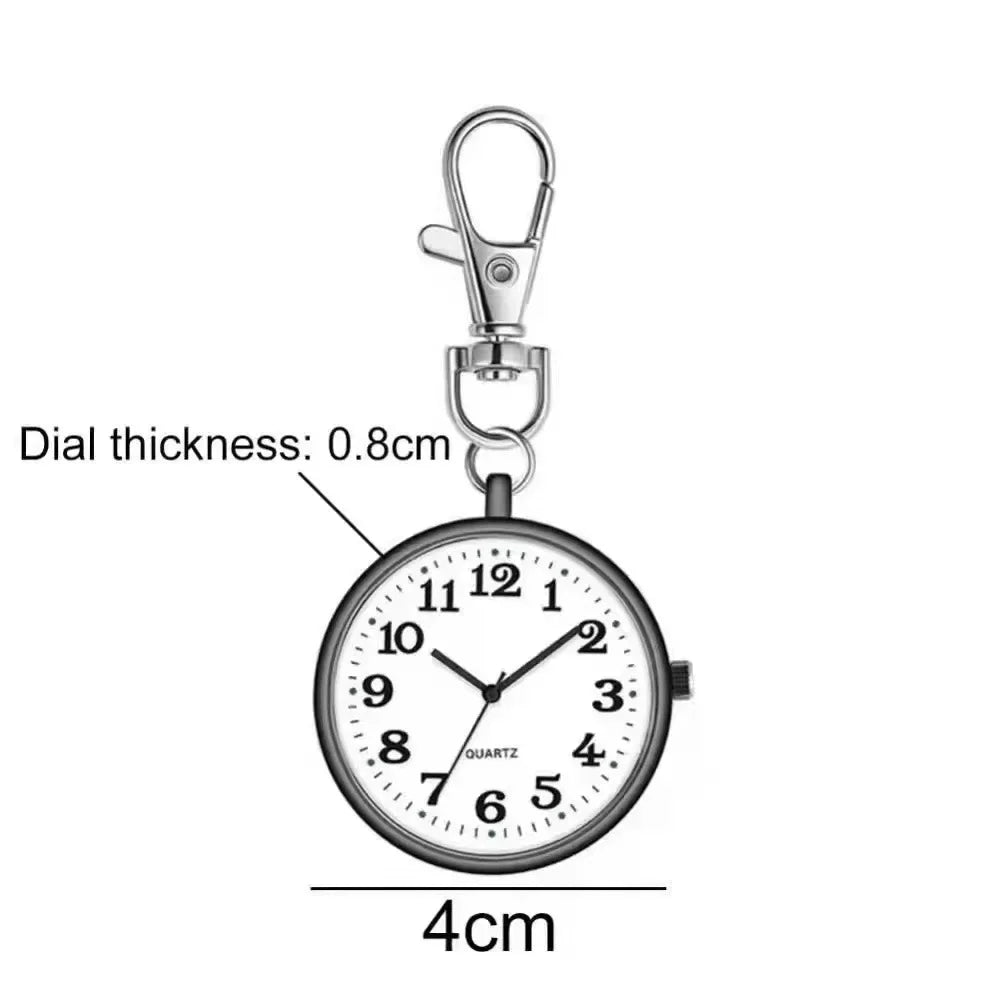 New Pocket Watch Keychain Remote Control Clock With Battery Student Doctor Medical Vintage Watch