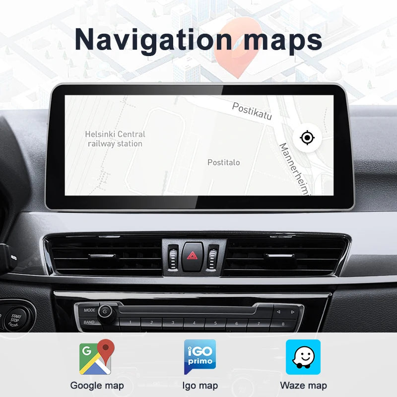 2024 New ID6 ID7 ID8 UI 12.3 Android System Wireless Carplay AUTO For BMW X1 F48 2016 2017 2018 NBT EVO Car Video Players GPS