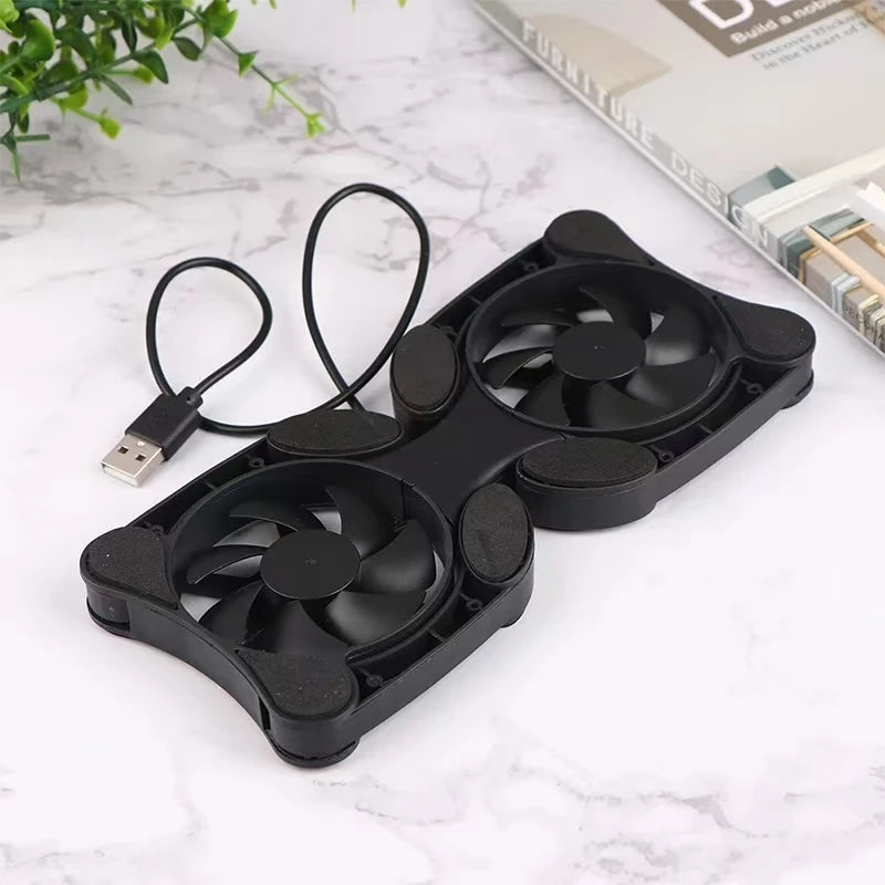 USB Mini Laptop Fan Stand Notebook Foldable Folding Fan Cooler Notebook Cooling Pad Radiator Cooler Master Computer Accessories