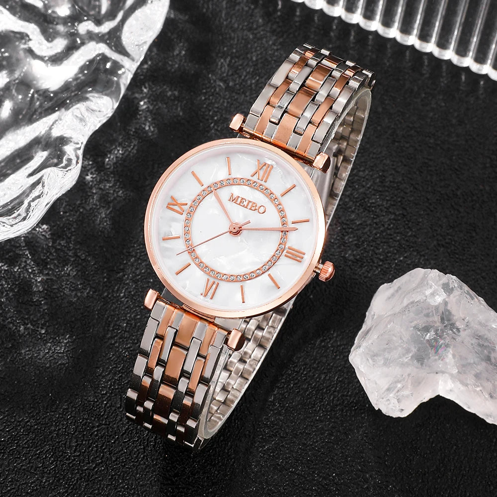 Womens Luxury Crystal Women Bracelet Watches Top Brand Fashion Diamond Ladies Quartz Watch Steel Female Wristwatch